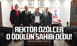 Rektör Özölçer, Kalın Kömür Damarı Madenciliğinde Yenilikçilik Ödülü'nün sahibi oldu!