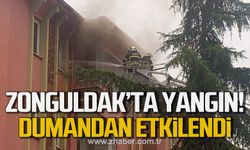 Zonguldak'ta yangın! Dumandan etkilendi!