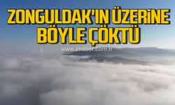 Zonguldak'a sis çöktü. Göz gözü görmüyor!