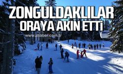 Zonguldaklılar yılbaşında Ilgaz Dağı'na akın etti!