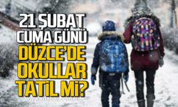 Düzce’de 21 Şubat Cuma günü okullar tatil edilecek mi?