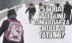 Zonguldak’ta 25 Şubat Salı günü okullar tatil olacak mı?