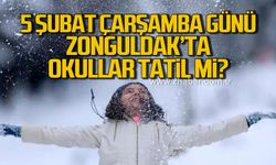 5 Şubat Çarşamba günü Zonguldak’ta okullar tatil mi?