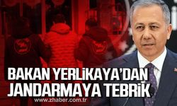 İçişleri Bakanı Ali Yerlikaya'dan Karabük İl Jandarma'ya tebrik!