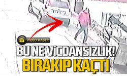 Bu ne vicdansızlık! Yavru köpeği bırakıp kaçtı!