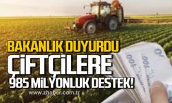 Tarım ve Orman Bakanlığı duyurdu! Çiftçilere 985 milyonluk destek ödemesi başladı mı?