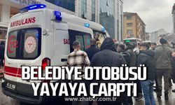 Kdz. Ereğli'de halk otobüsü yayaya çarptı!