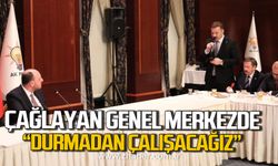 Mustafa Çağlayan Genel Merkezde! "Durmadan çalışacağız"