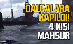 Çatalağzı’nda 4 kişi denizde mahsur kaldı!