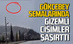 Gökçebey’de görülen gizemli cisimler şaşırttı