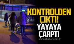 Gülüç'te kontrolden çıkan motosiklet yayaya çarptı!