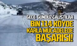 Zonguldak İl Özel İdaresi ekiplerinden karla mücadele başarısı!