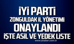 İYİ Parti Zonguldak il yönetimi onaylandı! İşte asil ve yedek liste!