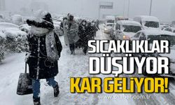 Meteoroloji uyardı! Sıcaklıklar düşüyor, kar geliyor!