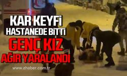 Bartın'da kar keyfi hastanede bitti! Genç kız ağır yaralandı!