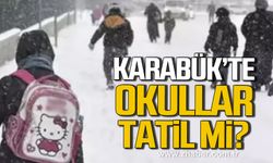 Karabük'te 20 Şubat Perşembe günü okullar tatil mi?