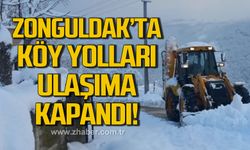 Zonguldak´ta 142 köy yolu ulaşıma kapandı!