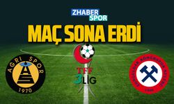 Ağrı 1970 Spor-Zonguldakspor maçı sona erdi.