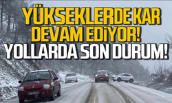 Zonguldak, Bartın ve Karabük'te kar devam ediyor! Yollarda son durum!