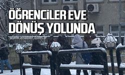 Okulda tatil olduğu öğrendiler! Öğrenciler eve dönüş yolunda!