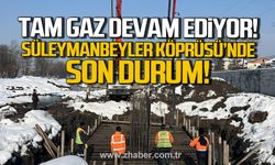 Kdz. Ereğli'de çalışmalar tam gaz devam ediyor! Süleymanbeyler Köprüsü’nde son durum!