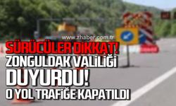 Sürücüler dikkat! Ereğli- Devrek yolu trafiğe kapatıldı!