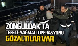 Zonguldak'ta tefeci-yağmacı operasyonu! Gözaltılar var!