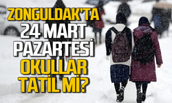 Zonguldak’ta 24 Şubat Pazartesi okullar tatil olacak mı?