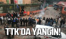 TTK'da yangın! Ekipler seferber oldu!