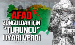 AFAD Zonguldak için "Turuncu Uyarı" verdi!