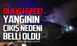 Zonguldak'ta olaylı gece! Yangının çıkış nedeni belli oldu!