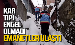 Kar ve soğuk havaya direndiler emanetleri bıraktılar