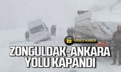 Zonguldak-Ankara yolu kapandı!