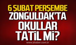 6 Şubat Perşembe günü Zonguldak’ta okullar tatil mi?