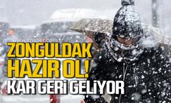 Zonguldak hazır ol! Kar geri geliyor!