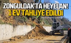 Zonguldak'ta heyelan! 1 ev tahliye edildi!