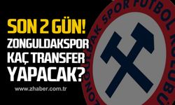 Son 2 gün! Zonguldakspor kaç transfer yapacak?