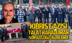 Kıbrıs Gazisi Talat Karaduman son yolcuğuna uğurlandı