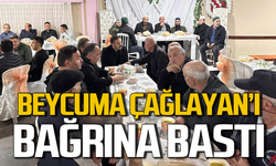 Beycuma Mustafa Çağlayan’ı bağrına bastı