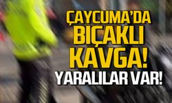 Çaycuma'da laf atma kavgası! Bıçakla yaralandı!