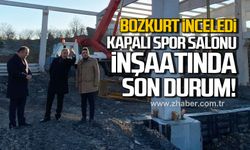 Saffet Bozkurt inceledi! Kapalı Spor Salonu inşaatında son durum!