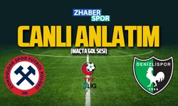 Zonguldakspor-Denizlispor maçı canlı anlatım