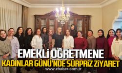 Emekli öğretmen ve hayırsever Nuran Gülşen'e Kadınlar Günü'nde sürpriz ziyaret!