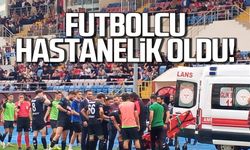 Zonguldak Denizli maçında olay! Futbolcu hastanelik oldu!