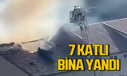 7 katkı binada çıkan yangın korkuttu!