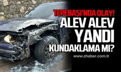 Tepebaşı'nda olay! Alev alev yandı kundaklama mı?