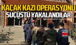 Karabük'te kaçak kazı operasyonu! Suçüstü yakalandılar!