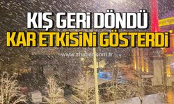 Kış geri döndü! Kastamonu'da lapa lapa kar yağdı!