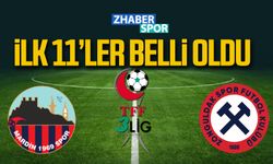 Zonguldakspor- Mardinspor 1969 maçının 11'leri belli oldu!