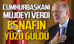 Cumhurbaşkanı müjdeyi verdi: Esnafın yüzü güldü!